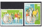 1985 Ireland International Youth Year Commemorative Stamps Mint Never Hinged (MNH)
