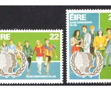 1985 Ireland International Youth Year Commemorative Stamps Mint Never Hinged (MNH)