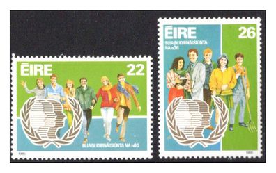 1985 Ireland International Youth Year Commemorative Stamps Mint Never Hinged (MNH)