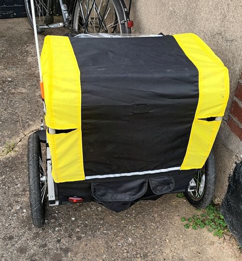 Double Child Bike Trailer | 2 Seat Child Baby Bicycle Trailer