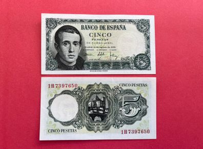 Spain  5. Pesetas. 1951  Pick  140a. UNC