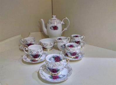 Beautiful Vintage Queen Anne Coffee Set