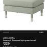 Ikea Landskrona sofa armchair and footstool Image 8