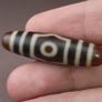 Antique Hiamlayan Tibetan 3 Eyes Agate Dzi Bead Amulet Pendant Image 3