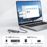USB C Hub, 5-in-1 USB Hub for Laptops, 4K HDMI Multiport Adapter with 90W Max Power Delivery, USBC & USBA Data Ports USB C Dongle, Compact for MacBook, Dell, and More Image 4
