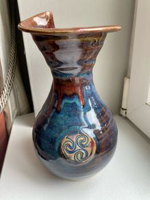 Irish handmade pottery vase by Colm De Ris
