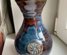 Irish handmade pottery vase by Colm De Ris