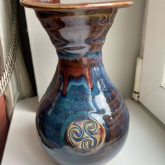Irish handmade pottery vase by Colm De Ris