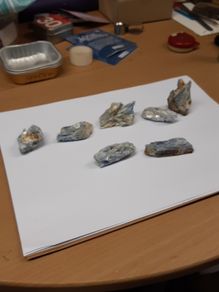 Kyanite crystal specimens