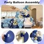Royal Blue and Gold Balloon Arch Image 8