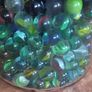 Antique collection of old marbles in large clip sealed jar it's full to the top loft find from very old house in France Beautiful Image 6