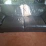 Chocolate Brown Leather Sofas x 3 & Chair Image 4