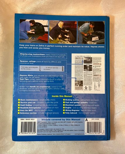 Vauxhall Opel Haynes Manual For Sale