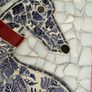 Handmade Framed Mosaic Lurcher/Greyhound Image 2