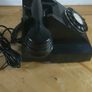 Vintage GPO 300 Series Black Bakelite Rotary Telephone - Restored Original - 1940s/50s Prop/Collectable Image 3