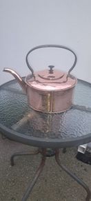 old  copper brass kettle