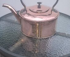 old  copper brass kettle