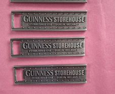 4 X Guinness Metal Bottle Openers  Dublin Ireland  Beer