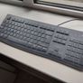 Logitech K120 wired keyboard + silicon cover Image 2