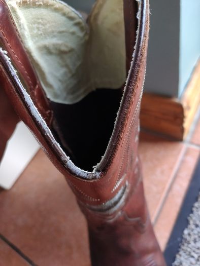 RARE Vintage Harley-Davidson Brown Leather Cowboy Boots Men's Size UK 10