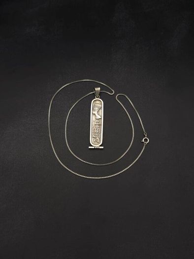 Vintage 925 Sterling Silver Egyptian Pharaoh Necklace