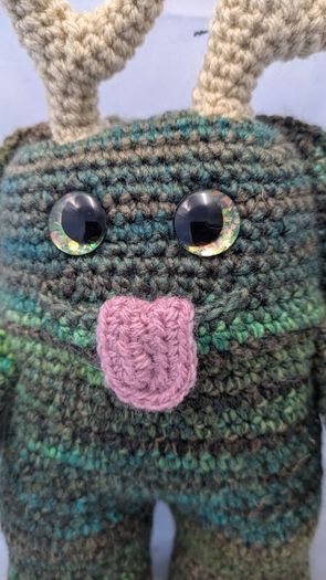 handmade crochet monster large
