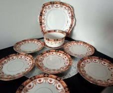 Royal Albert  Crown China Imari Plates and Sugar bowl