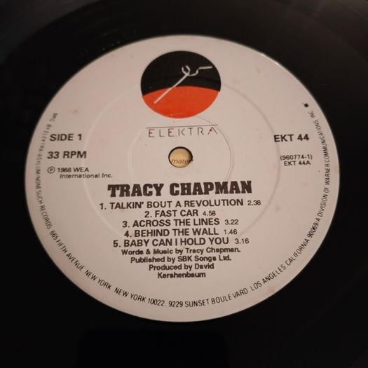 Tracy Chapman - Tracy Chapman rare Iris Pressing