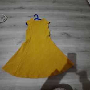 M&S mustard color dress size 11-12 years