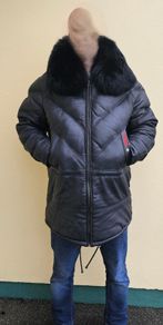 Goose country Leather down filled jacket xl bnwt super warm