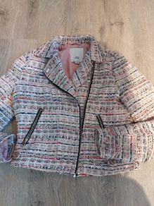 Boucle River Island biker jacket age 11-12. As new.