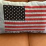 Vintage Polo Sport Ralph Lauren Flag Pillow Cover 25x15 Oversized Lumbar Woven Jacquard Intarsia Americana Throw Pillow 1990s Image 3