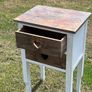 Rustic Bedside Table with Two Drawers Image 2