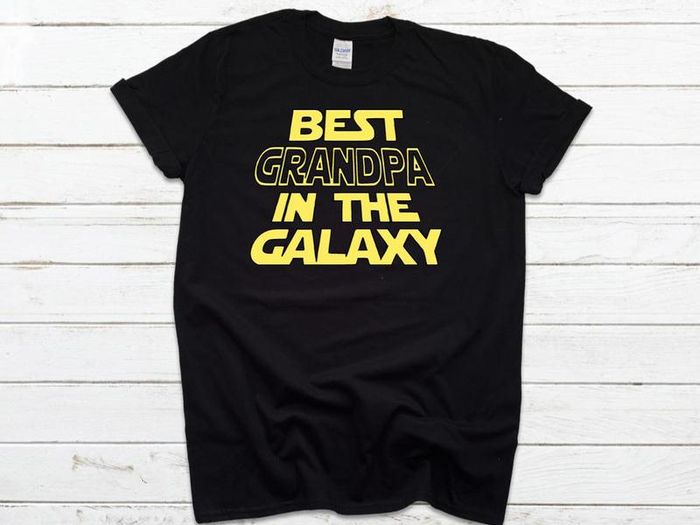 Best Grandpa in the Galaxy Shirt Movie Shirt Fathers Day Gift Birthday Gift Mens Shirt Star Wars