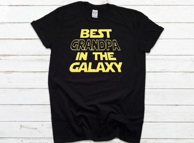 Best Grandpa in the Galaxy Shirt Movie Shirt Fathers Day Gift Birthday Gift Mens Shirt Star Wars