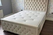 Hilton Double &amp; King Size Bed Frame With Mattress Opt