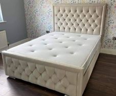 Hilton Double & King Size Bed Frame With Mattress Opt