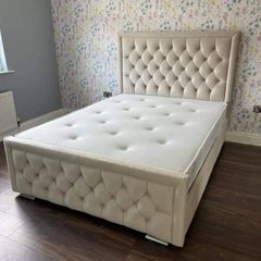 Hilton Double & King Size Bed Frame With Mattress Opt