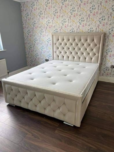 Hilton Double & King Size Bed Frame With Mattress Opt