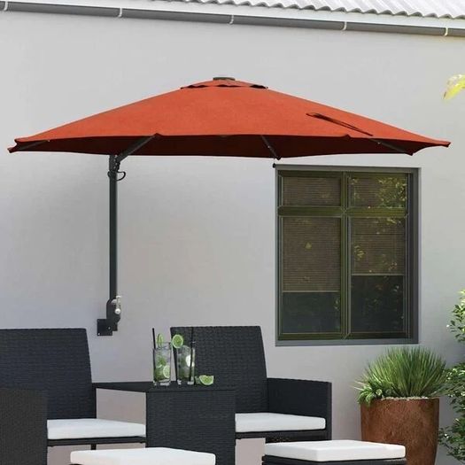 Garden Parasol Manual Terracotta 248 x 248 x 148 cm