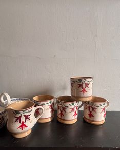 Nicholas Mosse mugs snd creamer jug