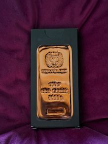 Germania Mint 1kg Copper Bar .999 Fine Copper Collectible Bullion