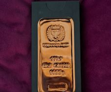 Germania Mint 1kg Copper Bar .999 Fine Copper Collectible Bullion