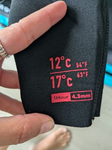 Wetsuit Olaian 4.3mm