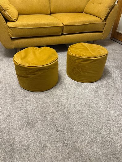 Yellow Pouffe