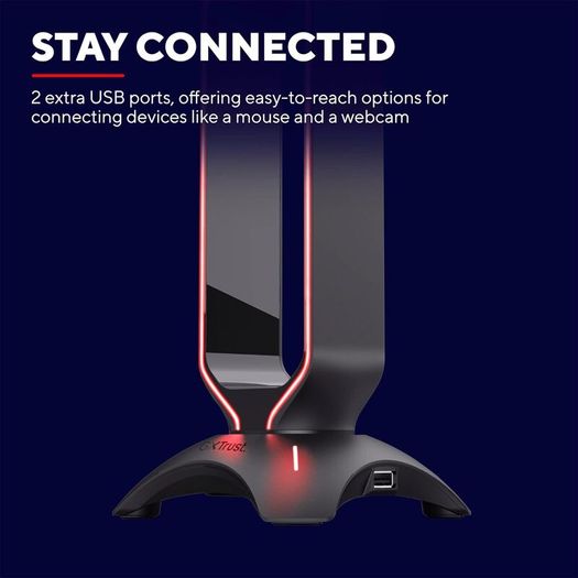 Headset STAND - RGB Gaming USB ports - Universal Fit - 1.5m Cable - xbox PC sony playstation ps5 etc BRAND NEW - LED