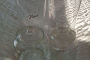 Food storage containers and pretty jars