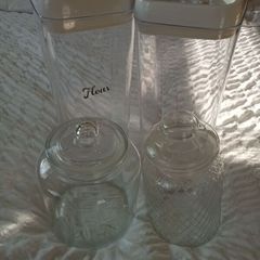 Food storage containers and pretty jars