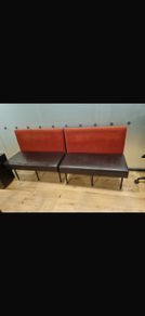 Faux Leather Upholstered Bench (Set of 2)