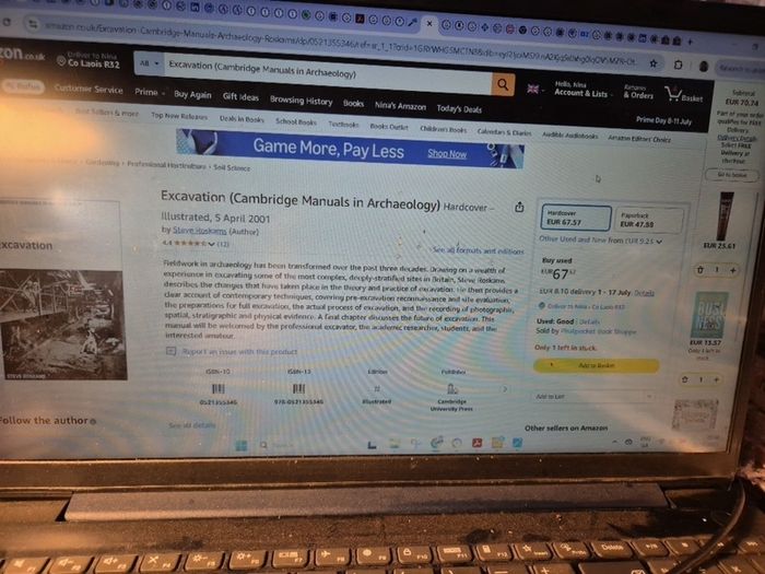Excavation. Cambridge Manuals in Archaeology. Steve Roskams.